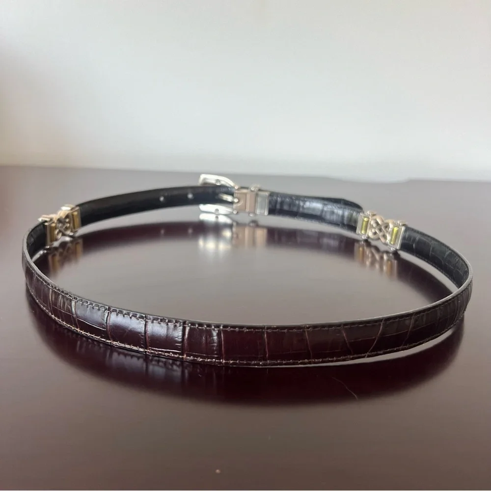 Vintage Brighton - Reversible Leather Belt - Brown & Black Sides - Women’s 32